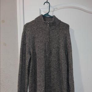 Zip Up grey sweater for mens
